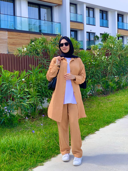 🌸 Ensemble 3 Pièces Femme – Style & Élégance Made in Turkey 🌸